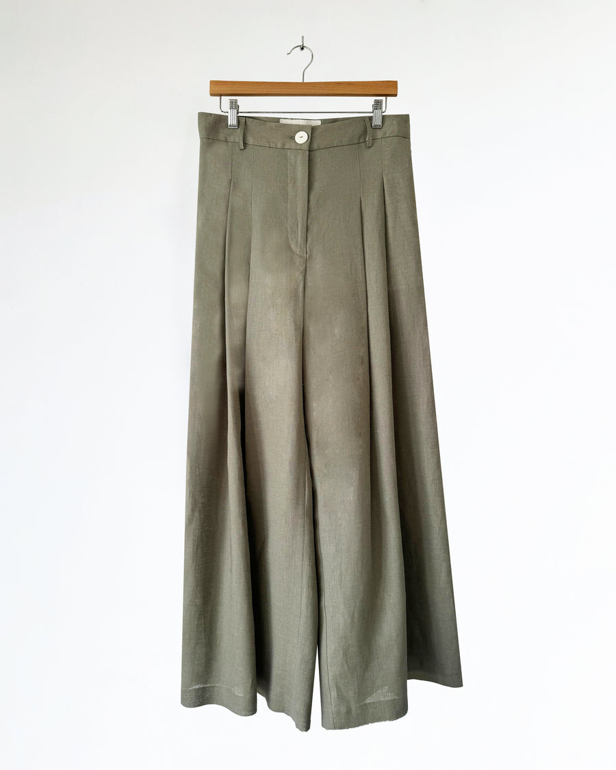 Pantalone ampio da donna a vita alta