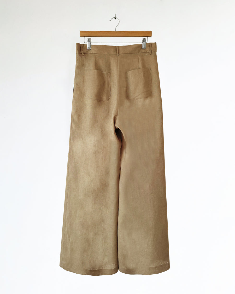 Pantalone ampio da donna a vita alta