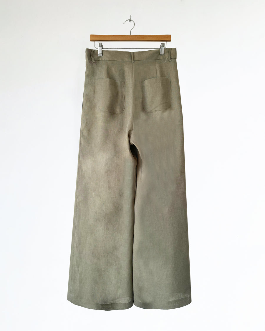 Pantalone ampio da donna a vita alta