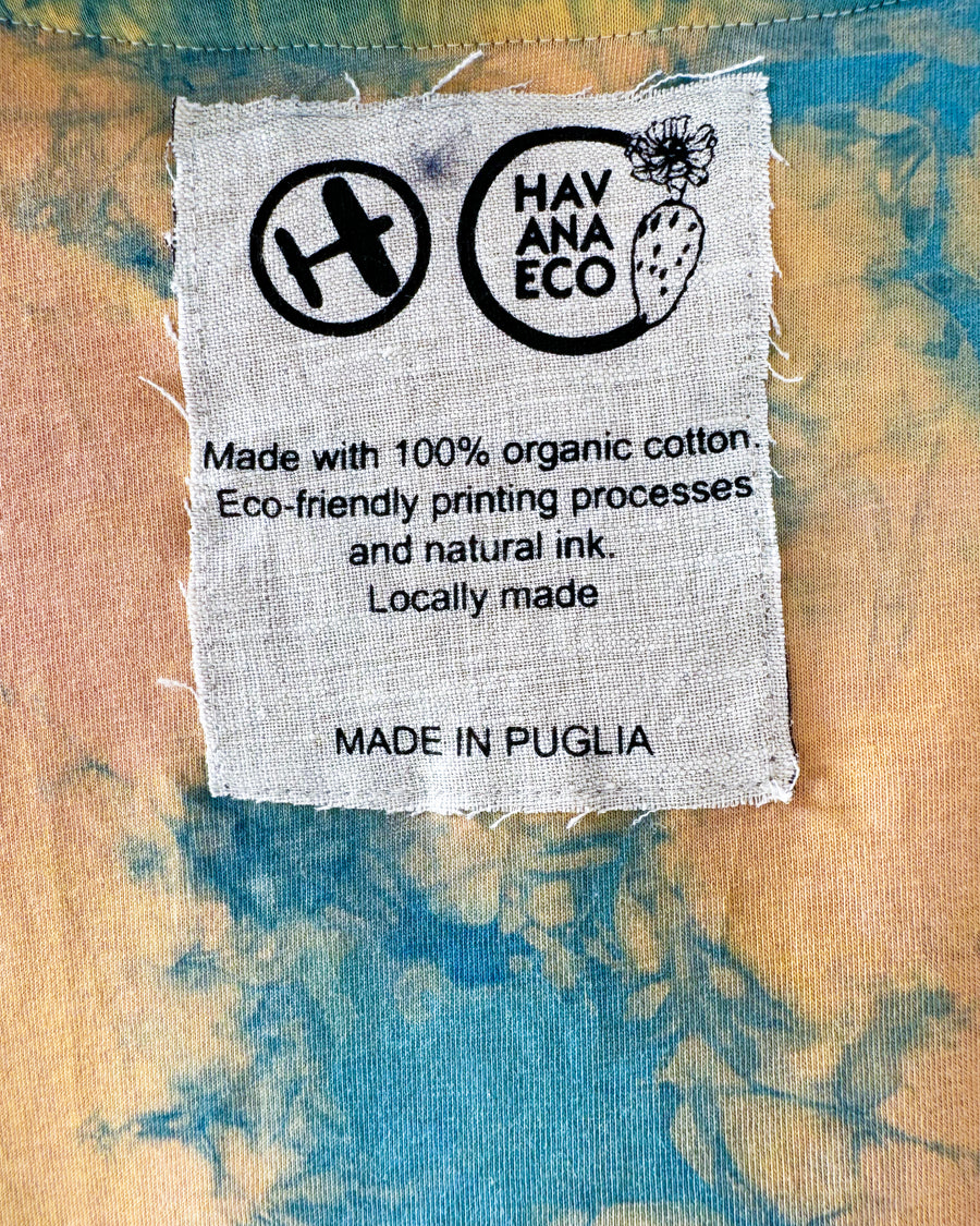 T-shirt 100% cotone tinta artigianalmente